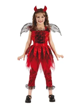 Déguisement Diablesse ailes Halloween enfant - Rouge