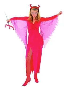 Déguisement Diablesse flamme Halloween Femme - Rouge