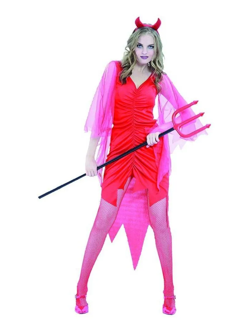 Déguisement Diablesse Halloween Femme - Rouge