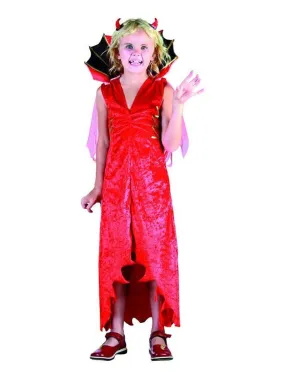 Déguisement Diablesse luxe Halloween enfant - Rouge