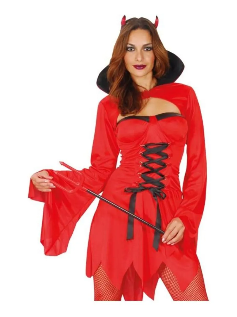 Déguisement Diablesse Luxe Halloween Femme - Rouge