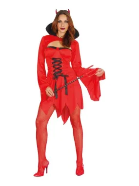 Déguisement Diablesse Luxe Halloween Femme - Rouge