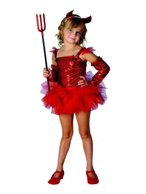 Déguisement Diablesse Tutu Halloween enfant - Rouge