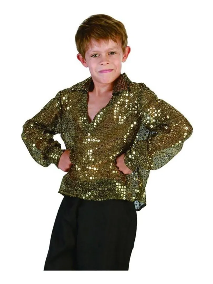 Déguisement Disco Boy enfant - Doré/or