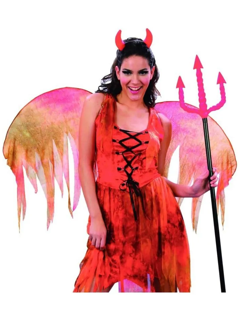 Déguisement Démon Luxe Halloween Femme - Rouge