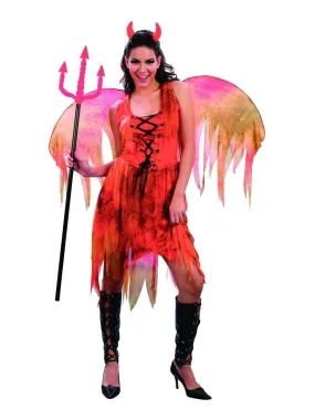 Déguisement Démon Luxe Halloween Femme - Rouge