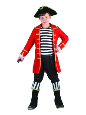 Déguisement Pirate corsaire luxe enfant - Rouge