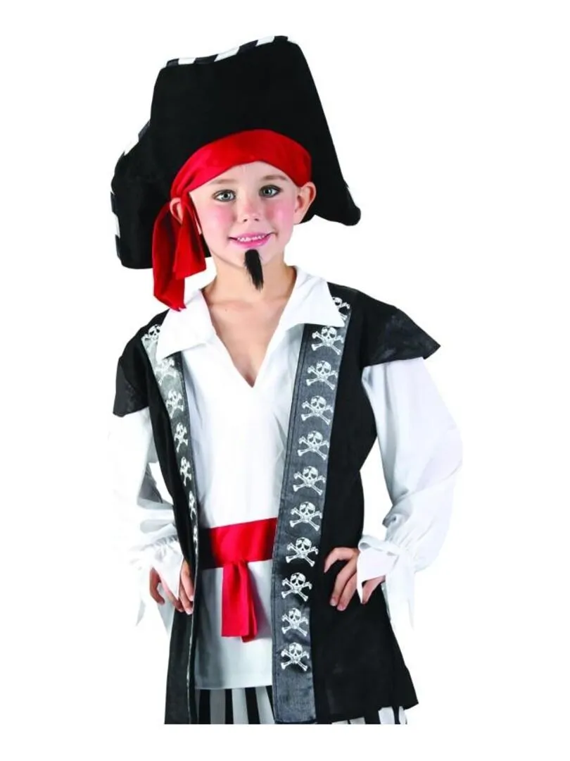 Déguisement Pirate de haute mer enfant - Noir Noir