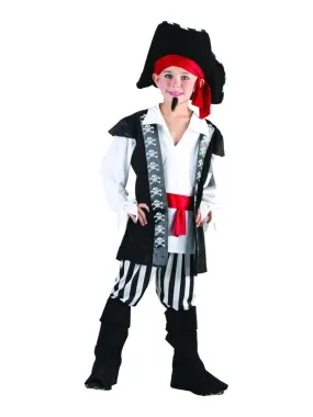 Déguisement Pirate de haute mer enfant - Noir Noir