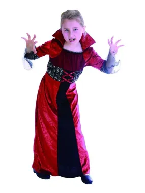 Déguisement Vampire rouge Halloween fille enfant - Rouge