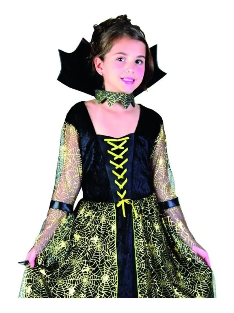 Déguisement Vampire toile d'araignées Halloween fille enfant - Vert