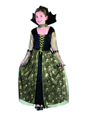 Déguisement Vampire toile d'araignées Halloween fille enfant - Vert