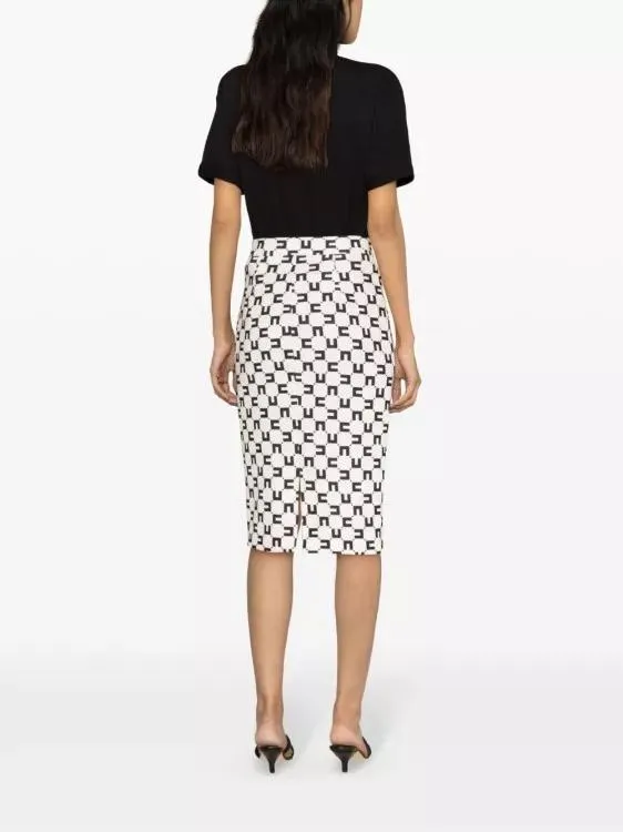 Elisabetta Franchi Tight Skirt White