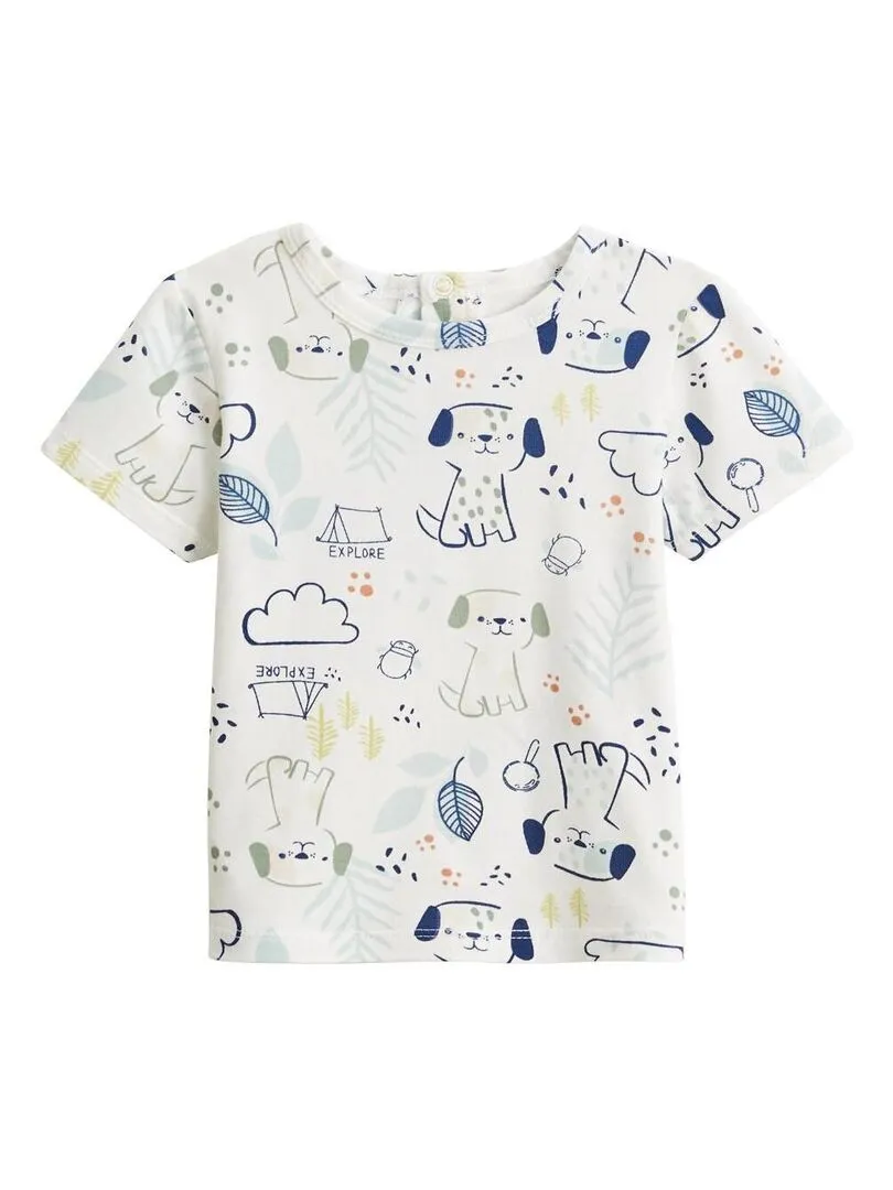 Ensemble salopette bébé en jean et t-shirt Elliot - Bleu