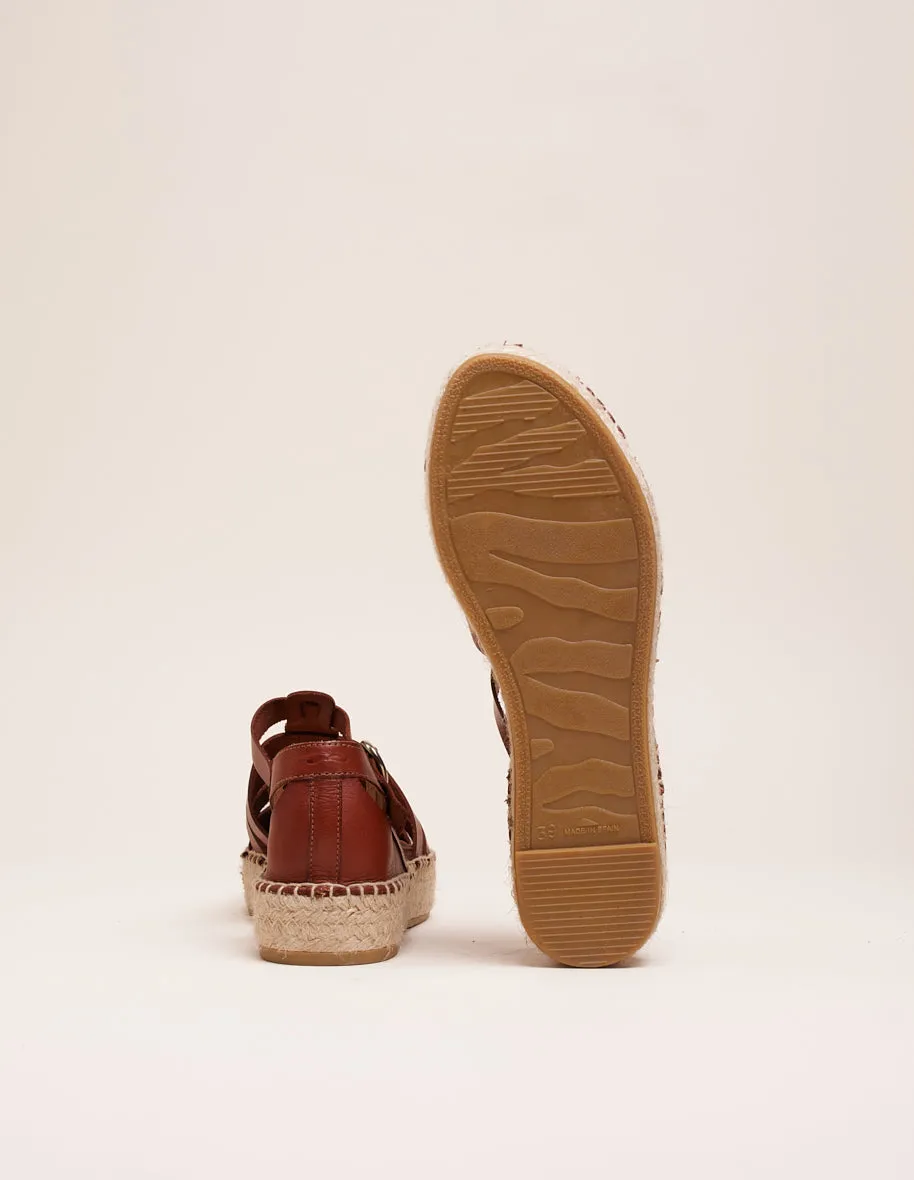 Espadrilles Thais - Cuir cognac