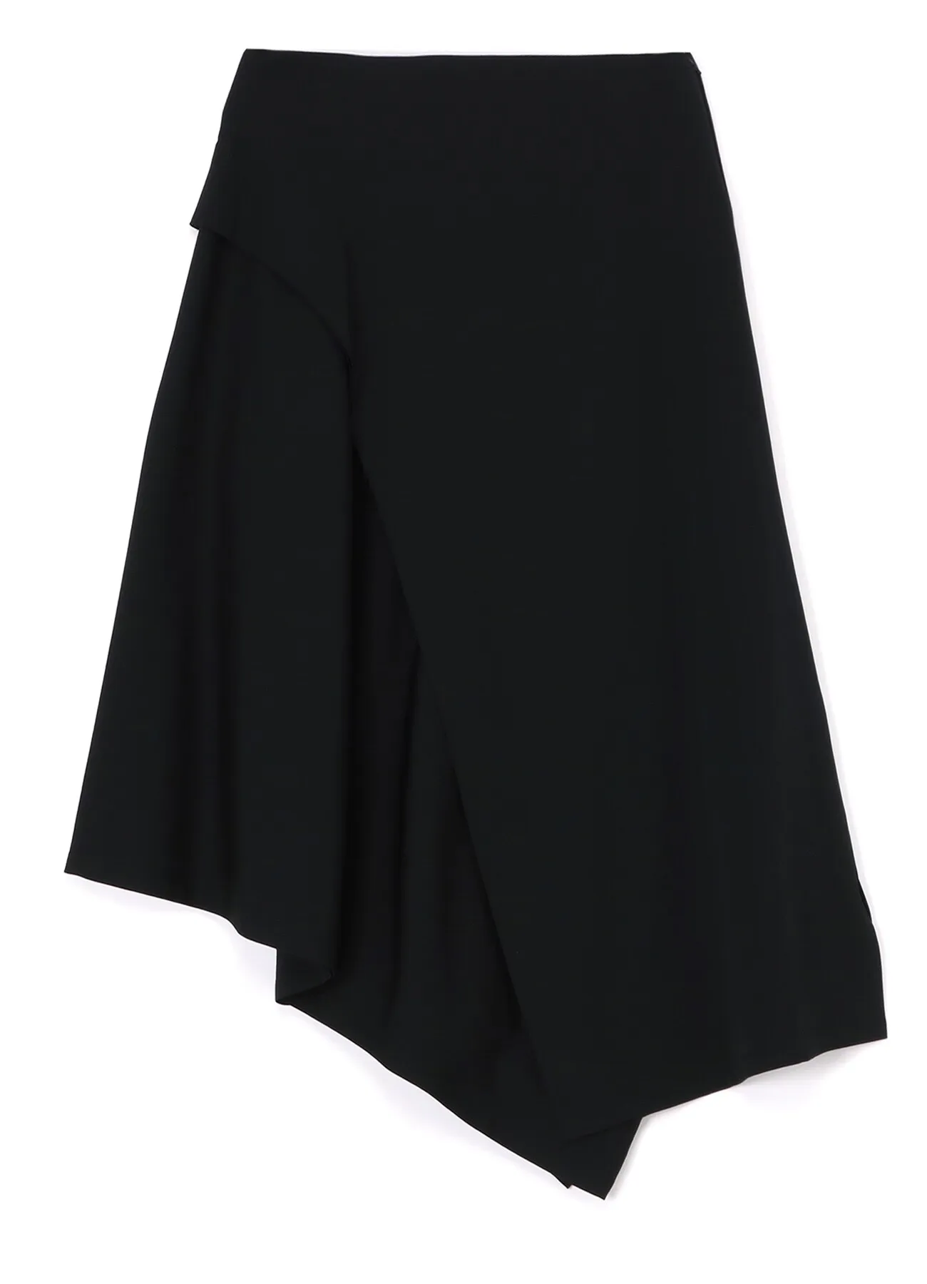 GABARDINE LEFT FLARE SKIRT