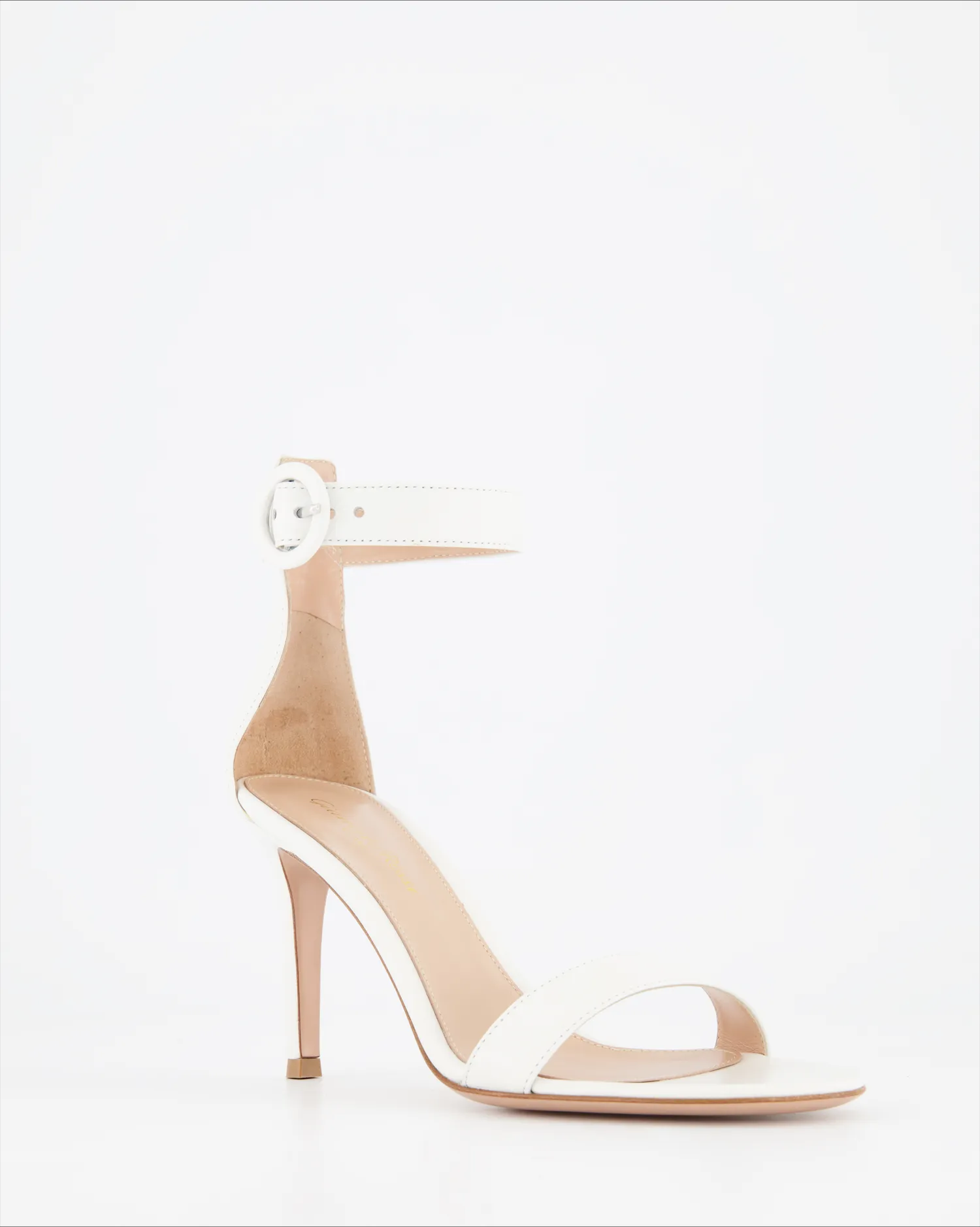 Gianvito Rossi sandales à talons portofino en cuir blanc