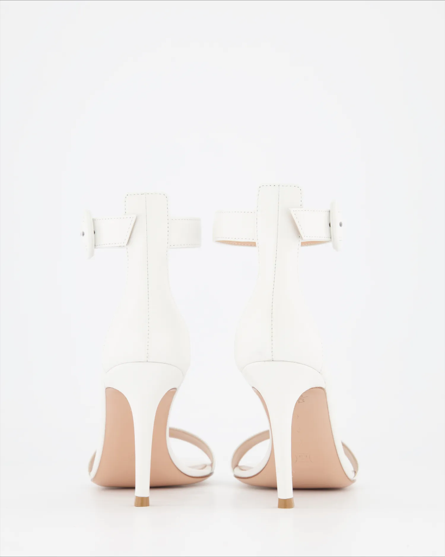 Gianvito Rossi sandales à talons portofino en cuir blanc