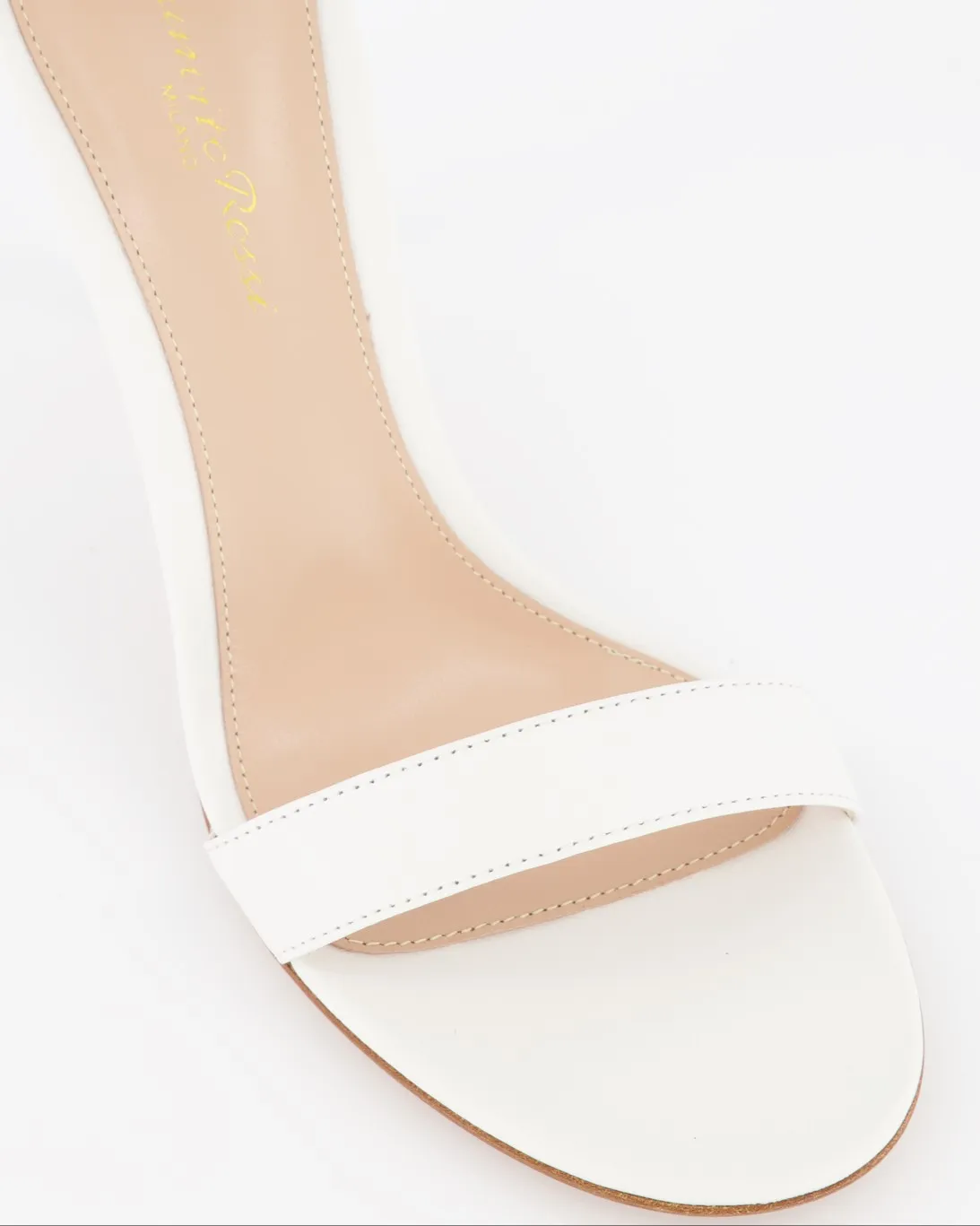 Gianvito Rossi sandales à talons portofino en cuir blanc