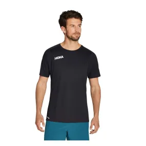 HOKA Tee-shirt de running Glide Short Sleeve Homme Rose - 1123725-BLK