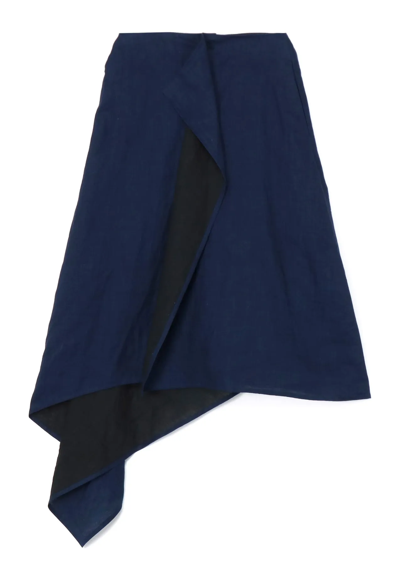 INDIGO + JAPANESE INK WRAP SKIRT