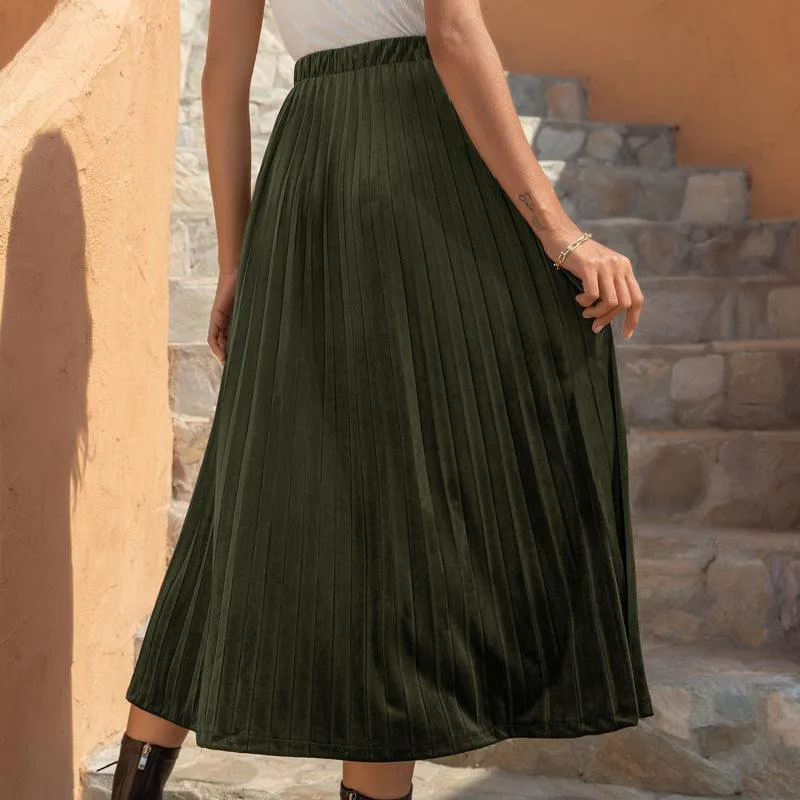 Jupe Boho Maxi Plissée