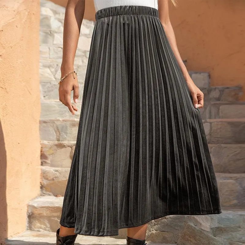 Jupe Boho Maxi Plissée