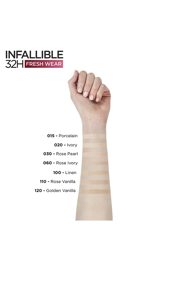 L'Oréal Paris INFAILLIBLE Fond de teint longue tenue 32h 15 Procelain Vitamin