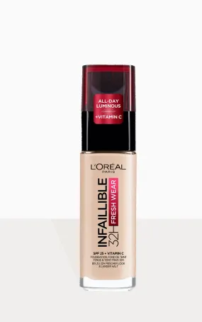 L'Oréal Paris INFAILLIBLE Fond de teint longue tenue 32h 15 Procelain Vitamin