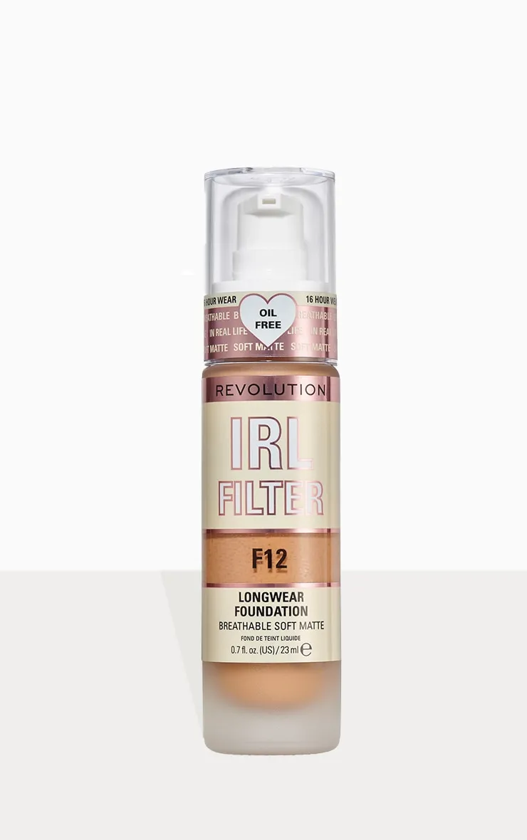 Makeup Revolution Fond de teint longue tenue IRL Filter F12