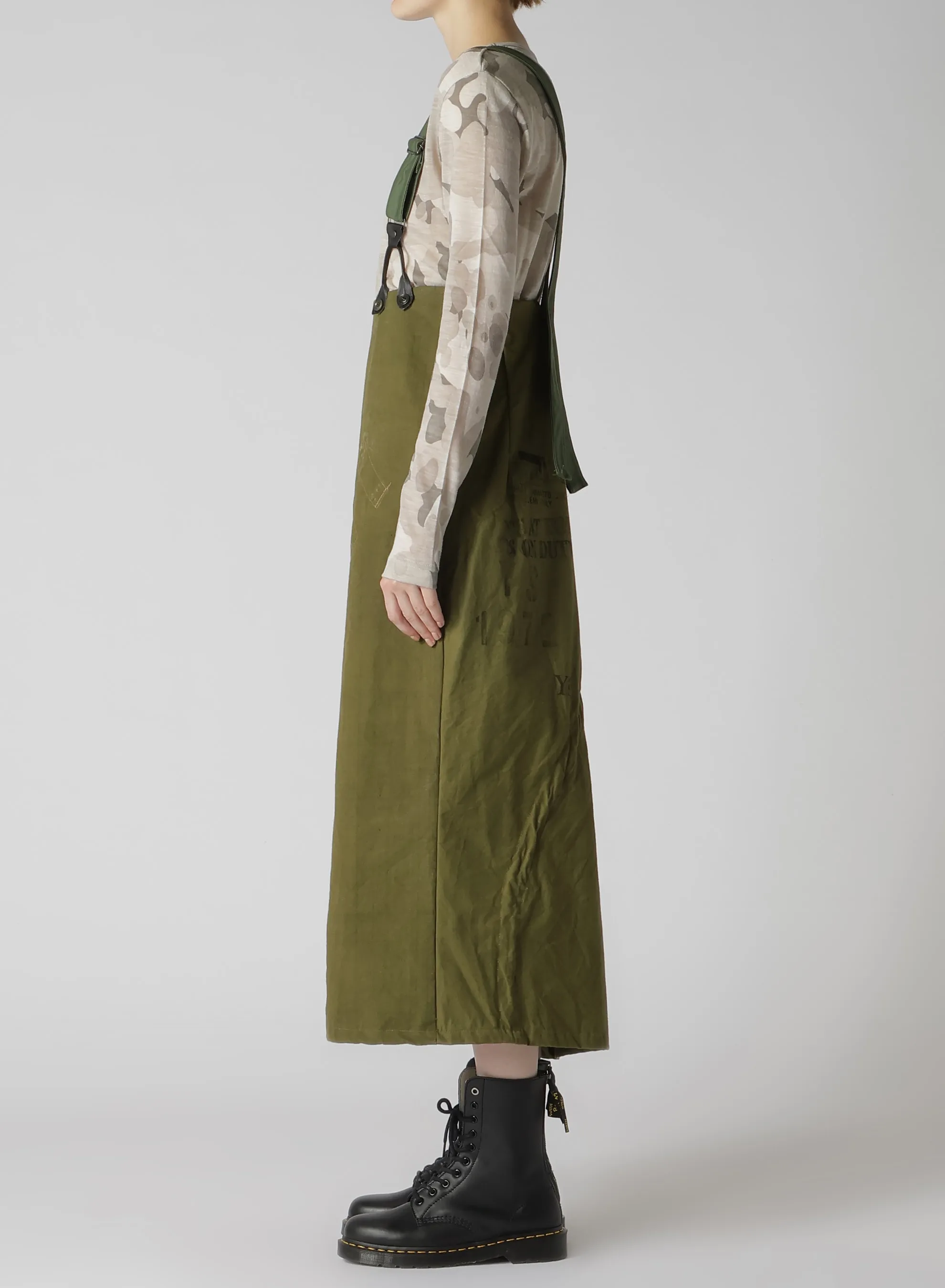 MILITARY TENT CLOTH SUSPENDERS SKIRT