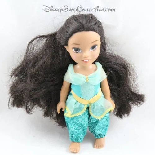 Mini poupée Jasmine DISNEY Aladdin princesse tenue bleue 15 cm