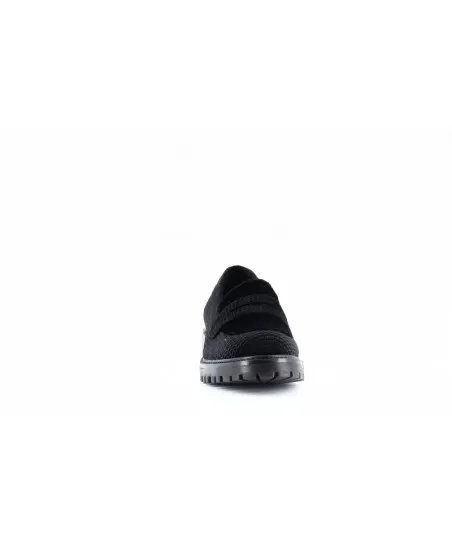 MOCASSIN VELOUR NOIR IMPRIME