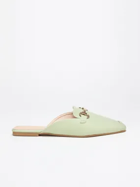 Mules mocassins- Vert