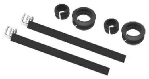 Paire de Sangles + Entretoises Blackburn Outpost Elite Handlebar Roll Mount Kit Pour Sacoche de Guidon