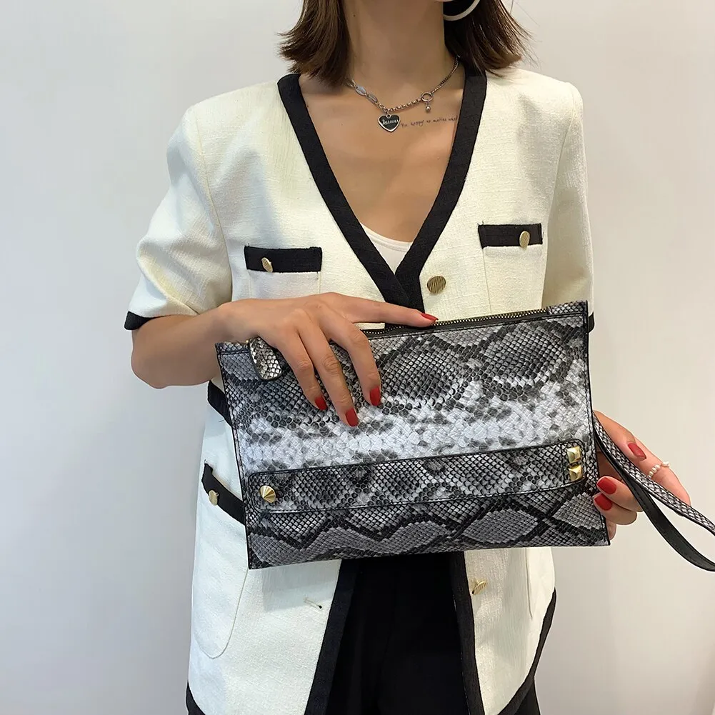 Pochette en cuir PU pour femme