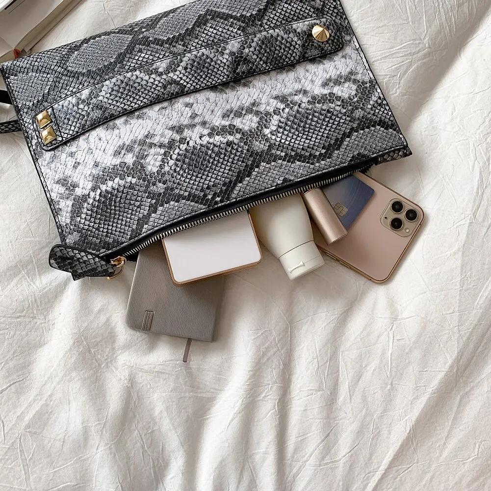 Pochette en cuir PU pour femme