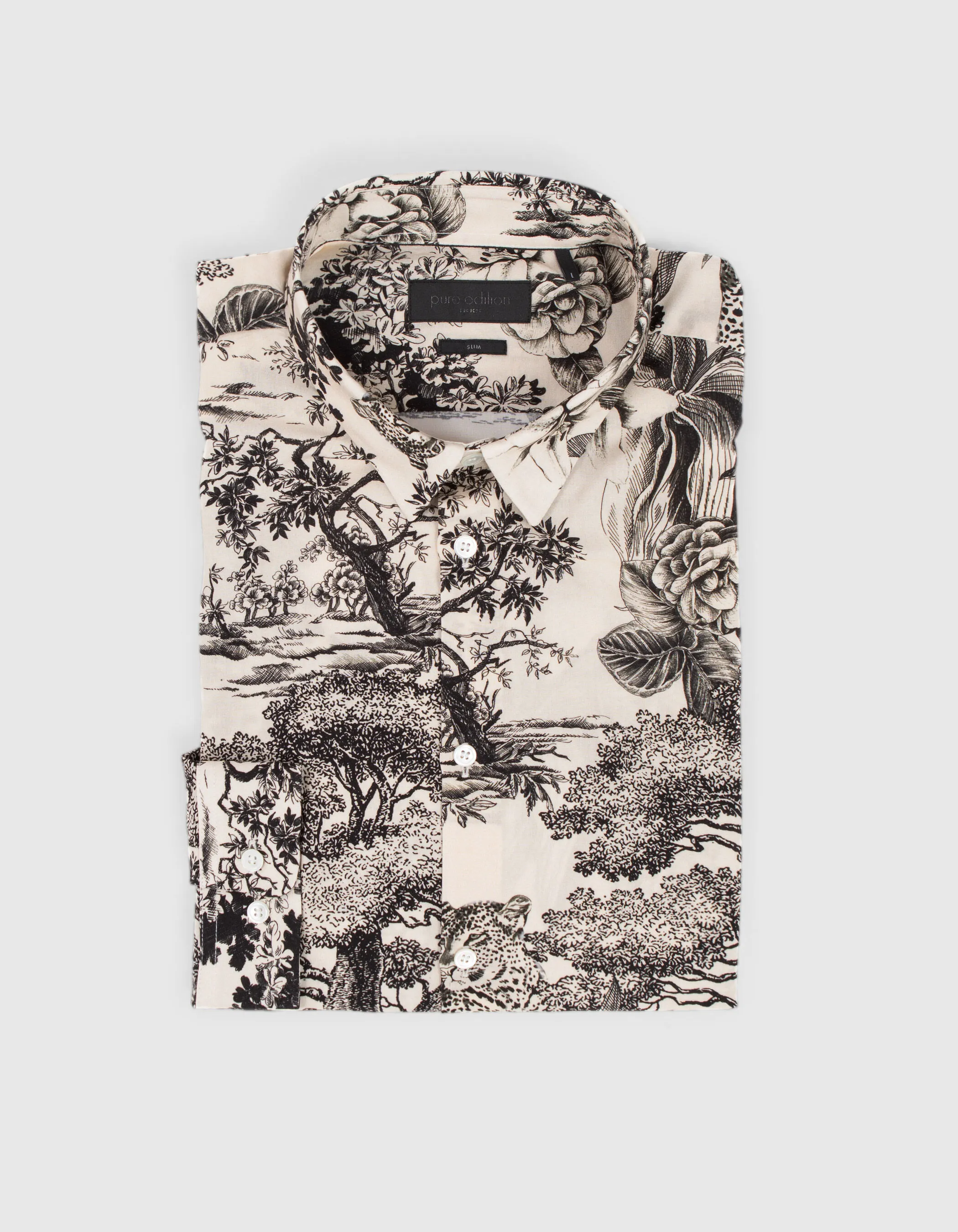 Pure Edition-Chemise LENZING™ ECOVERO™ toile de Jouy Homme