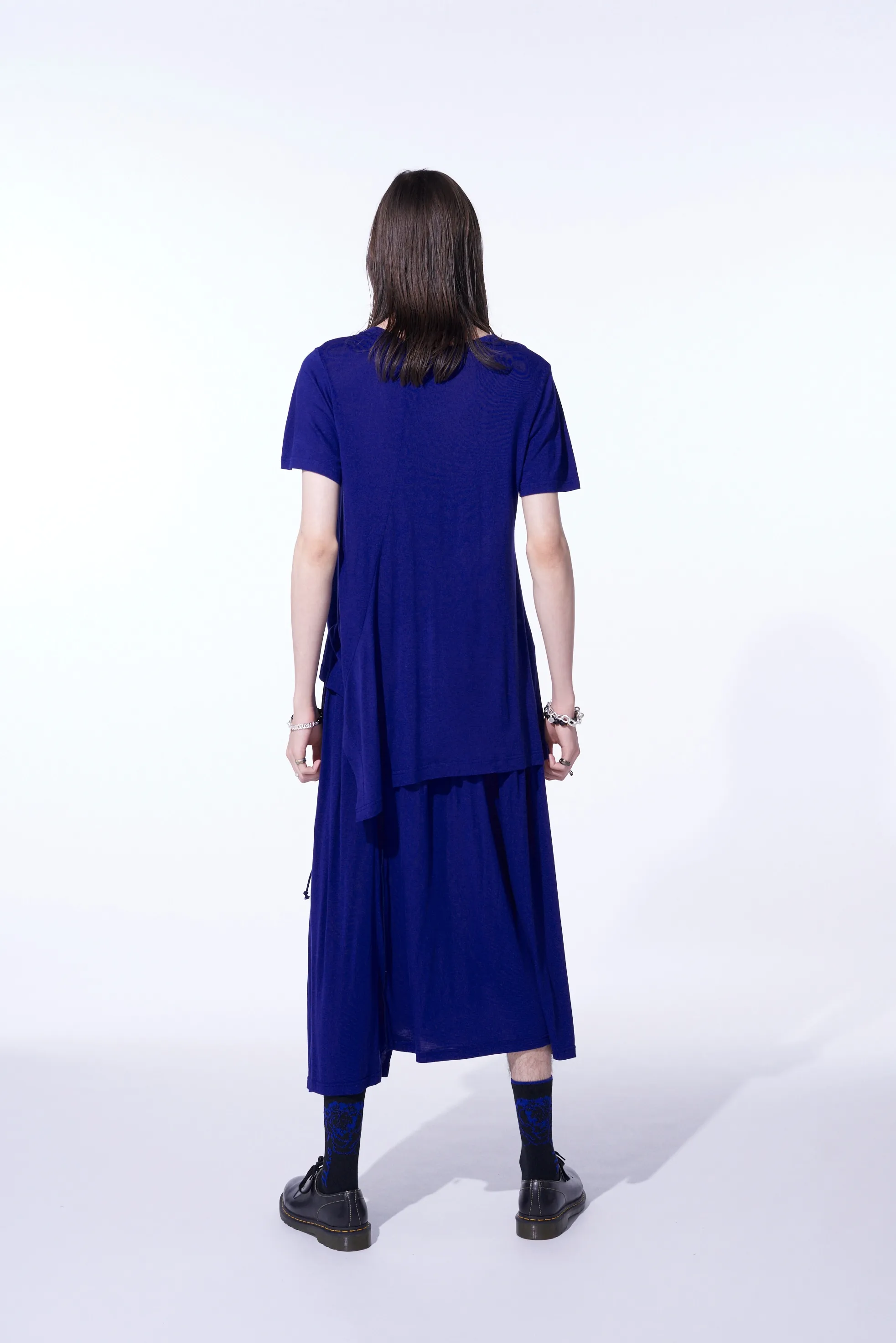 RAYON JERSEY STRINGS GATHERED SKIRT