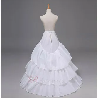 robe de mariée jupon traînant jupon à volants taille élastique église de mariage grand jupon traînant