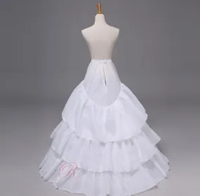 robe de mariée jupon traînant jupon à volants taille élastique église de mariage grand jupon traînant