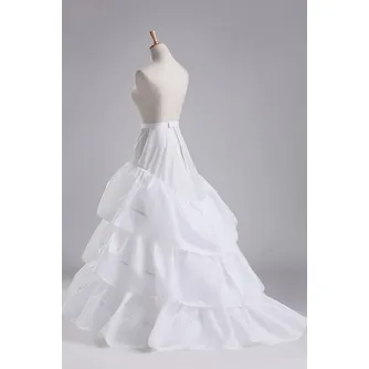 robe de mariée jupon traînant jupon à volants taille élastique église de mariage grand jupon traînant