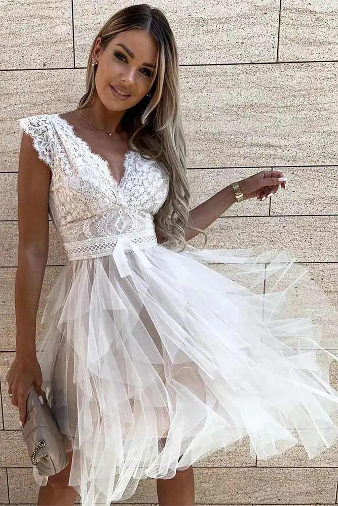 Robe Dentelle Jupon Tulle