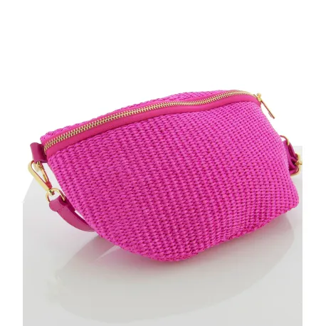 Sac bandoulière banane ELANA fuchsia