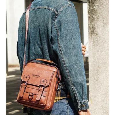 Sacoche homme Vintage Brown