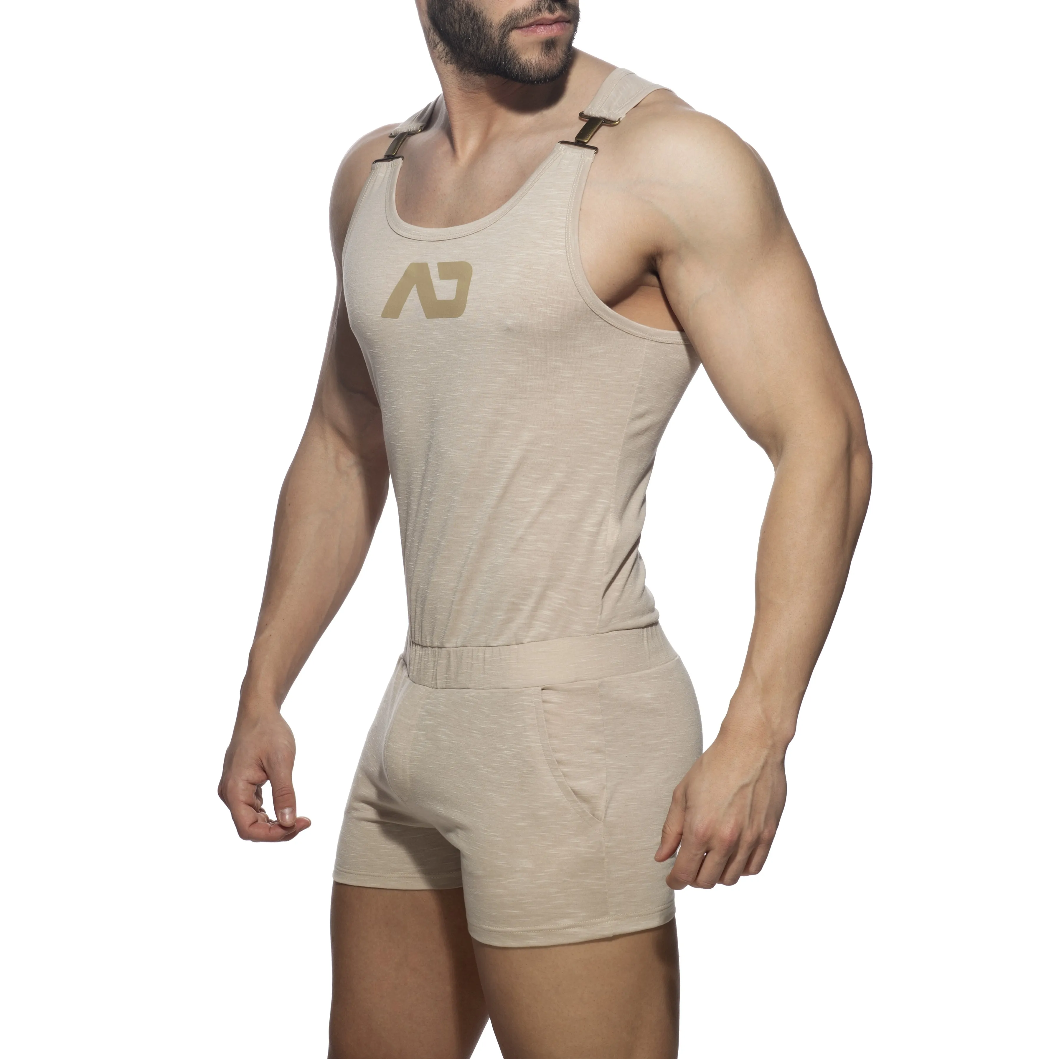 Salopette AD flame - beige - ADDICTED : vente body pour homme ADDICTED