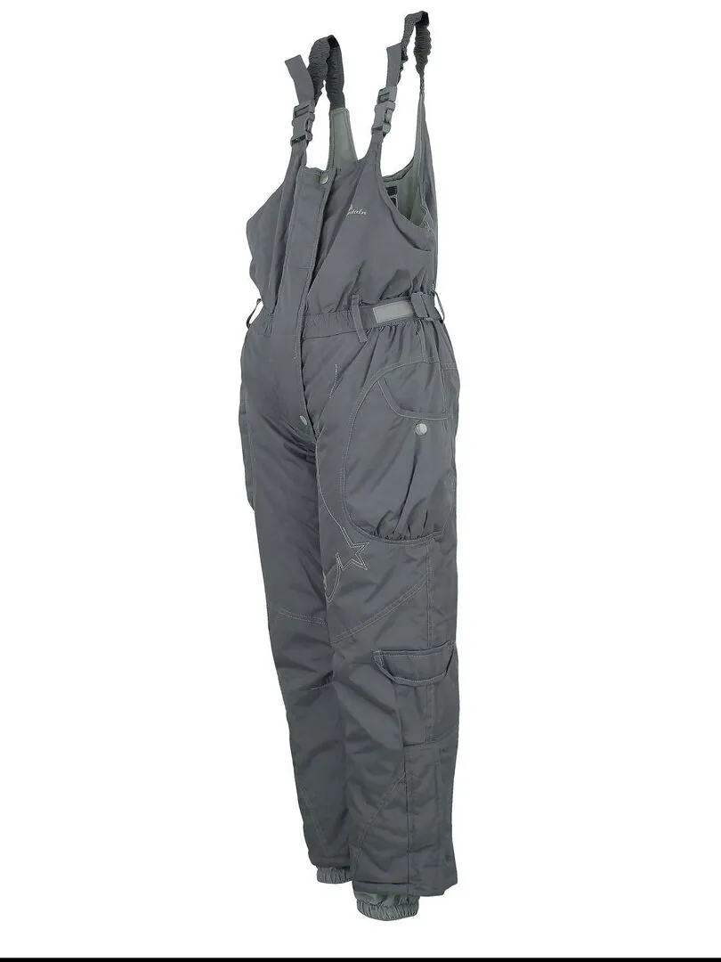 Salopette de ski fille FOMBLUX - PEAK MOUNTAIN - Gris