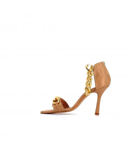 SANDALE INAIA CUIR BEIGE