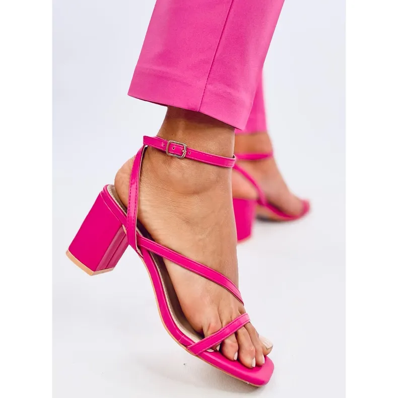 Sandales à talons Theresa Fuchsia rose