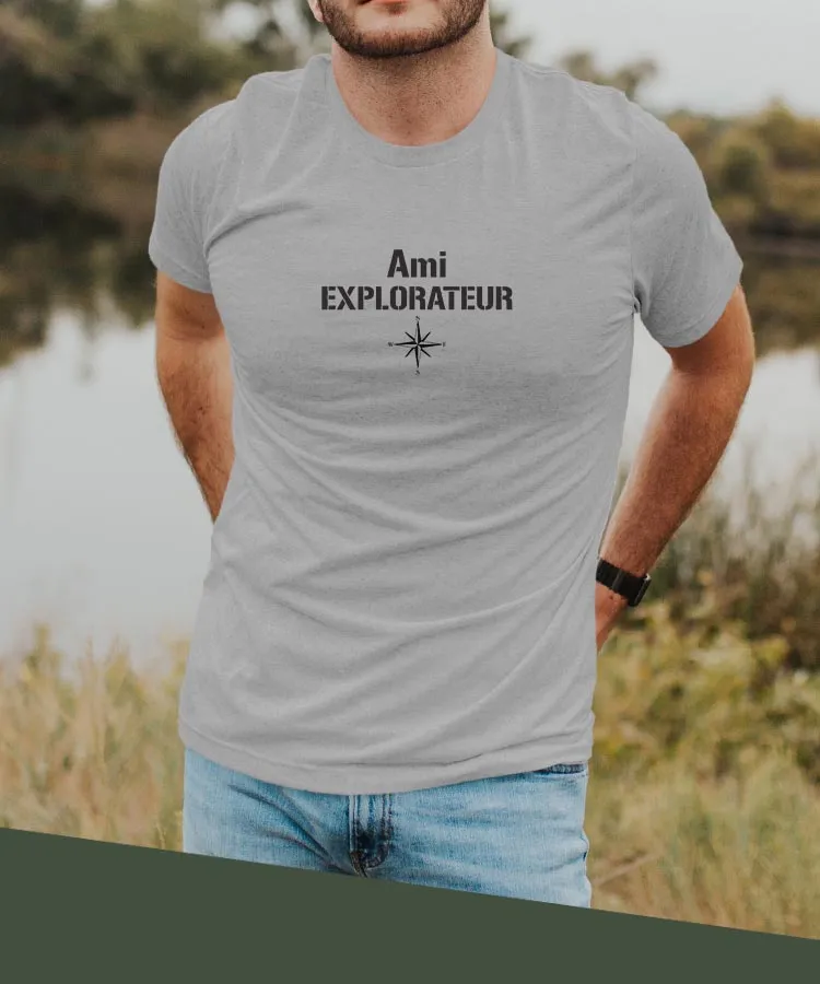 T-Shirt Ami explorateur Pour homme